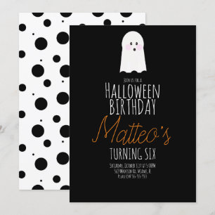 Süßer Geist Halloween Kinder Geburtstagsfeier Even Einladung