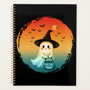 süßer Geist Halloween Kürbis Herbst Herbstsaison Planer