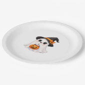 Süßer Geist Halloween Pappteller (Schrägansicht)