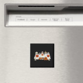 Süßer Geist-Hund, als Geist verkleidet, lustig Magnet (In Situ (Geschirrspüler))