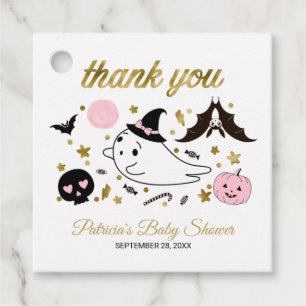 Süßer Geist Kleiner Boo Halloween Baby Shower Geschenkanhänger