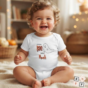 Süßer Geist Kleiner Boo Personalisierter Name Baby Strampler