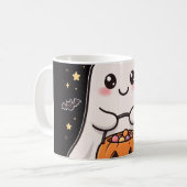 Süßer Geist Kürbis Candy Eimer Kaffeetasse (Vorderseite Links)