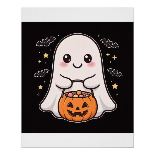 Süßer Geist Kürbis Candy Eimer Poster (Vorderseite)