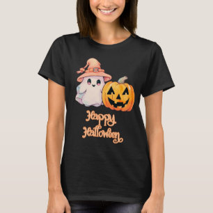 Süßer Geist & Kürbis-Gesicht Schwarzes Frohes Hall T-Shirt