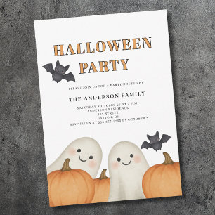 Süßer Geist Kürbis Halloween-Party Einladung