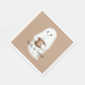 Süßer Geist Kürbis Halloween Serviette (Ecke)