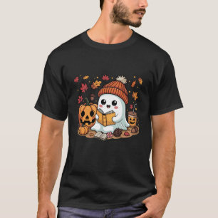 Süßer Geist Lesebuch Liebhaber Halloween Geist Cof T-Shirt