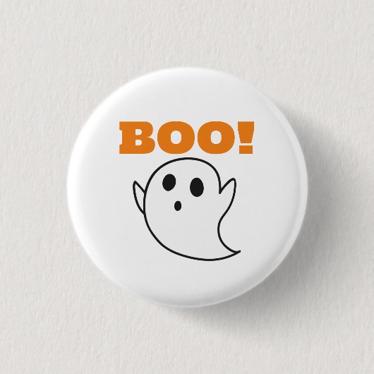 Süßer Geist mit BOO!-Wörtern Button (Vorderseite)