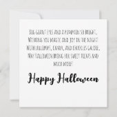 Süßer Geist mit Jack-o'-Lantern-Süßigkeiten-Eimer (Rückseite)