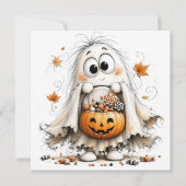 Süßer Geist mit Jack-o'-Lantern-Süßigkeiten-Eimer (Vorderseite)