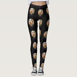Süßer Geist mit Kürbiskübel für Süßigkeiten Retro- Leggings