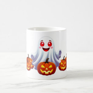 Süßer Geist mit leuchtenden Kürbissen Halloween-Ma Kaffeetasse