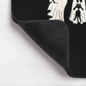 Süßer Geist mit schwarzer Katze Mousepad (Ecke)