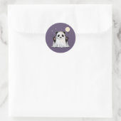 Süßer Geist-Panda unter dem Mond Runder Aufkleber (Tasche)