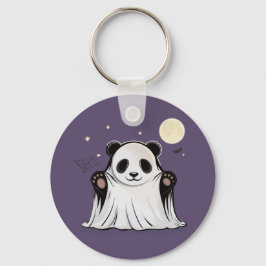 Süßer Geist-Panda unter dem Mond Schlüsselanhänger