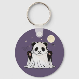 Süßer Geist-Panda unter dem Mond Schlüsselanhänger