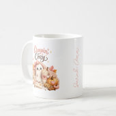 Süßer Geist personalisierter Kürbis-Saison-Becher Kaffeetasse (Vorderseite Links)