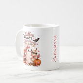 Süßer Geist personalisierter Kürbis-Saison-Becher Kaffeetasse (Vorderseite Links)