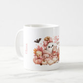 Süßer Geist personalisierter Kürbis-Saison-Becher Kaffeetasse (Vorderseite Links)