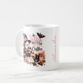 Süßer Geist personalisierter Kürbis-Saison-Becher Kaffeetasse (Vorderseite Links)