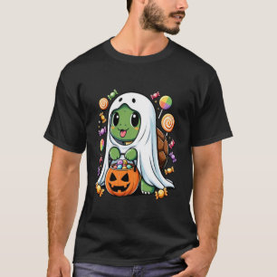 Süßer Geist-Schildkröte mit Süßigkeiten Lustiger H T-Shirt