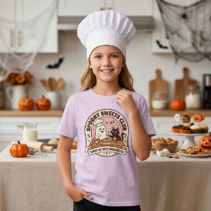 Süßer Geist Schwarze Katze Bäcker Halloween Bäcker T-Shirt