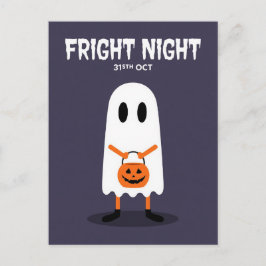 Süßer Geister-Schreckensnacht Halloween Feiertagspostkarte