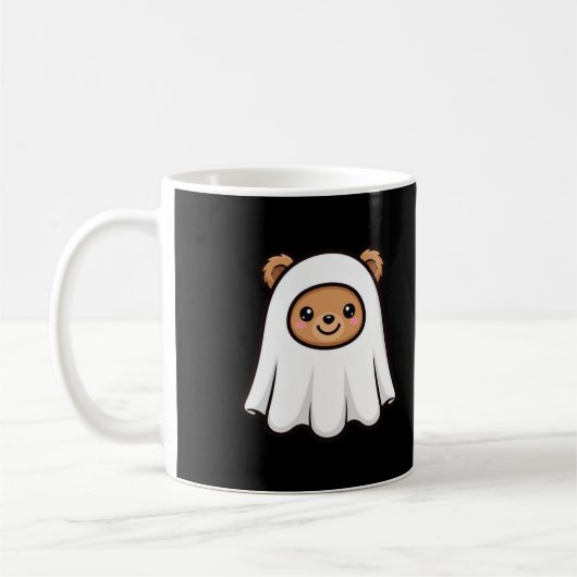 Süßer Geisterbär Halloween Kaffeetasse (Links)