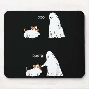 Süßer Geisterhund Corgi Halloween Boo Boop Lustig Mousepad