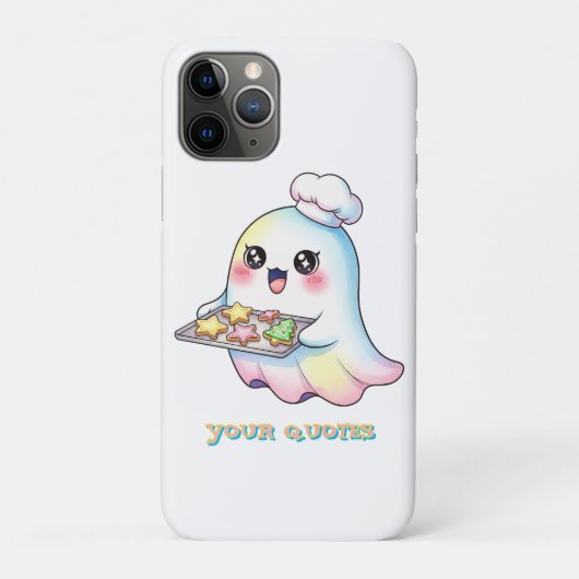 Süßer Geisterkoch mit Weihnachtsplätzchen Case-Mate iPhone Hülle (Rückseite)
