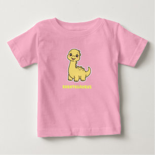 Süßer gelber Baby-Brontosaurus-Dinosaurier Chibi Baby T-shirt