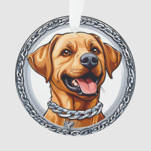 Süßer gelber Labrador Ornament