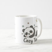 Süßer gemütlicher Panda-Kaffeebecher | Kawaii schl Kaffeetasse (VorderseiteRechts)