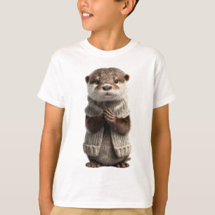 Süßer gemütlicher Pullover Otter Kinder
