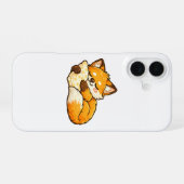 Süßer gemütlicher schlafender Fuchs iPhone 16 Hülle (Rückseite (Horizontal))