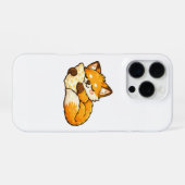 Süßer gemütlicher schlafender Fuchs iPhone Hülle (Rückseite (Horizontal))