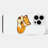 Süßer gemütlicher schlafender Fuchs iPhone Hülle (Rückseite (Horizontal))