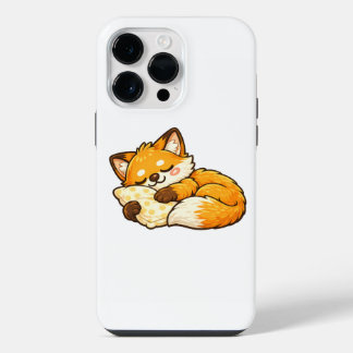 Süßer gemütlicher schlafender Fuchs iPhone 14 Pro Max Hülle