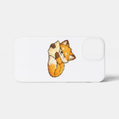 Süßer gemütlicher schlafender Fuchs iPhone Hülle (Rückseite (Horizontal))