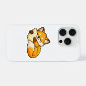Süßer gemütlicher schlafender Fuchs iPhone Hülle (Rückseite (Horizontal))