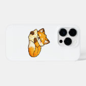 Süßer gemütlicher schlafender Fuchs iPhone Hülle (Rückseite (Horizontal))