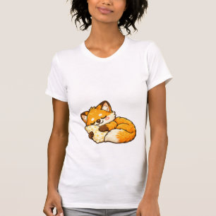 Süßer gemütlicher schlafender Fuchs T-Shirt