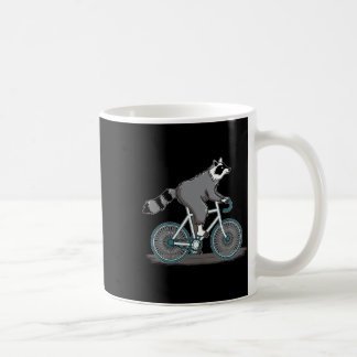 Süßer gemütlicher Vintage-Waschbär-Mountainbike-Fa Kaffeetasse