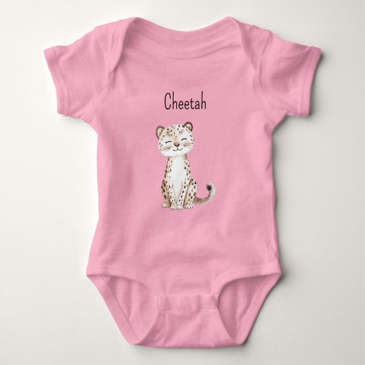 Süßer Gepard Baby Strampler (Vorderseite)