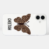 süßer Gepardendruck Schmetterling Case-Mate iPhone Hülle (Rückseite (Horizontal))