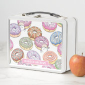 Süßer Geschmack Donuts Farbenfroh Moderne Personal Metall Brotdose (Beispiel)