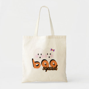 Süßer Ghoul-Geist Boo Squad Schwarz Orange Tragetasche
