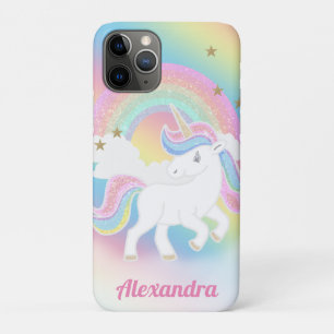Süßer Glitter-Regenbogen und Einhorn mit individue Case-Mate iPhone Hülle