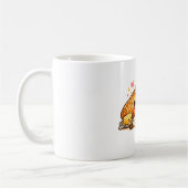Süßer glücklicher Croissant-Kaffeebecher Kaffeetasse (Links)